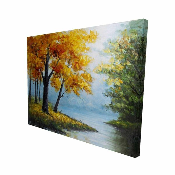 Begin Home Decor 16 x 20 in. Trees by The Lake-Print on Canvas 2080-1620-LA25